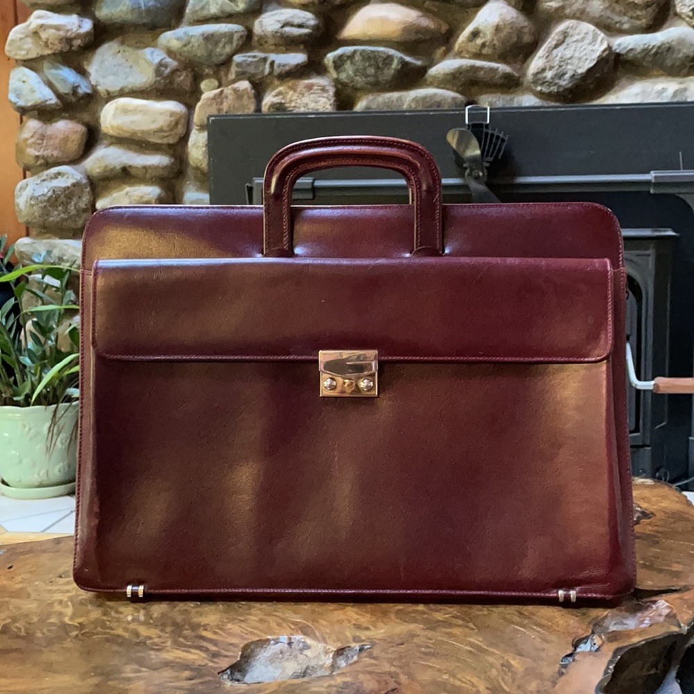 Vintage Italian Leather Briefcase